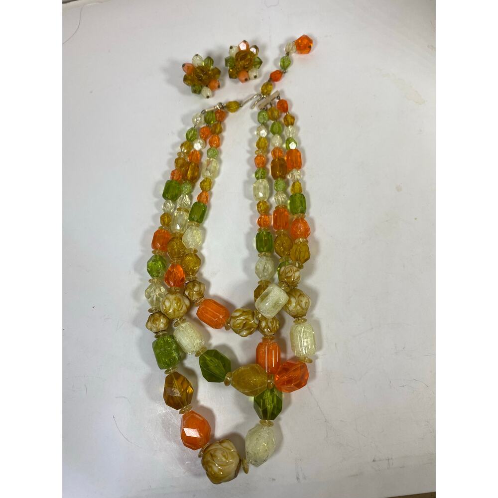 Vintage Western Germany Necklace and Earring Set